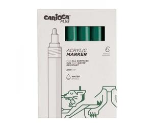 Carioca plus - marcador acrílico a base de agua, punta de 2 mm, marca