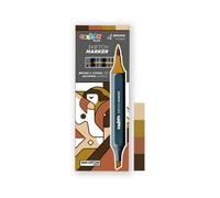 Carioca Plus - Rotuladores Profesionales, Sketch Markers, Tonos Marrones