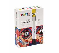 Carioca Plus - Set 12 Ceras Acuarelables Art Crayons Profesionales
