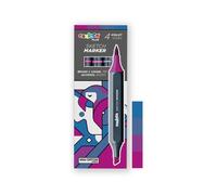 Rotulador fibra carioca plus sketch marker doble punta caja de 4 color