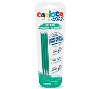 Carioca recambio bolígrafo oops borrable verde - blister de 3