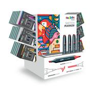 CARIOCA Rotulador Plus Sketch Marker Doble Punta con Expositor de 36 Unidades
