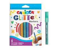 Carioca rotuladores glitter, blíster de rotuladores de efecto purpuri