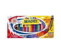 Carioca Rotuladores mágicos - Caja 30 - Incluye Magink - Punta maxi Ø6 mm - Varios colores