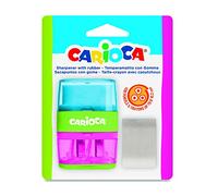 CARIOCA - Sacapuntas con Goma de Borrar, 2 Agujeros