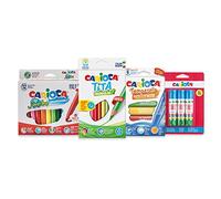 Carioca Set Vuelta AL Cole | Kit de Material Escolar: Rotuladores Super Lavables, Lápices de Colores, Témpera Sólida en Barra y Pegamento de Barra | 33 piezas
