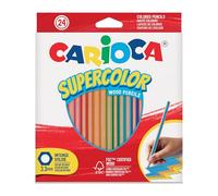 Carioca lápices de colores supercolor - caja de 24 lápices de madera