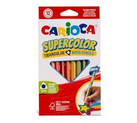 Carioca Supercolor Maxi - Lápices Gruesos, Mina Alta Opacidad
