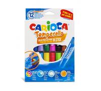 Carioca temperello pack de 12 temperas solidas - colores brillantes y