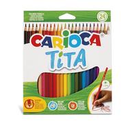 Carioca Lápices de colores Tita Hexagonal Pack de 24 unidades