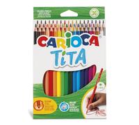 Carioca Lápices escolares Tita – Hexagonales para dibujo infantil