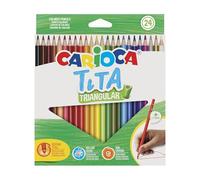 Carioca Lápices infantiles Tita sin madera, cuerpo triangular Pack de 24