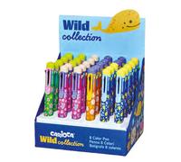Carioca wild collection expositor con 30 boligrafos de 8 colores - pun