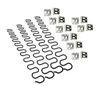 Carkio Resortes de Repuesto para sofá,4 resortes de 63,5 cm con 16 Clips en S,Kit de reparación de muelles de 4,0 de diámetro de Alambre para Asientos en decoración Interiores de Muebles,automóviles