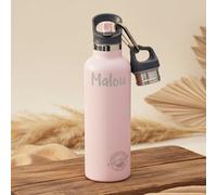Carl Oscar TEMPflask Rosa 0,5 L – Botella térmica con 2 tapas – Sin personalización
