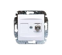 CARLA Toma de TV tipo F-F sin marco blanco 1786-10 elektro-plast nasielsk 5901752639416