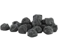 Carlo Milano Chimeneas de Gel y etanol - Piedras Decorativas: Piedras Decorativas para Estufas de bioetanol, Negro (Decoración carbón, Piedras Decorativas Negro, Madera cerámica)