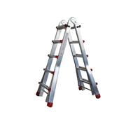 Carmelitano Escalera Telescópica de Aluminio Litan en Tijera