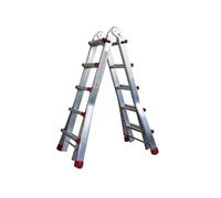 Carmelitano Escalera Telescópica de Aluminio Litan en Tijera