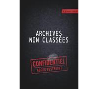Carnet de notes ligné - Archives non classées à couverture souple mate - Format confortable proche A5, 108 pages pour écriture, organisation et prise de notes