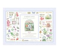 Carousel Worldwide 2027 Garden Days - Planificador de pared A4, vista semanal
