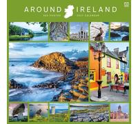 Carousel Worldwide Around Ireland - Calendario de pared cuadrado 2027, calendario de 12 meses, paisajes irlandeses escénicos