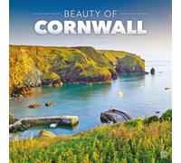 Carousel Worldwide Beauty of Cornwall - Calendario de pared cuadrado 2027, calendario de 12 meses, fotografía costera y de campo
