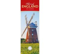 Carousel Worldwide Charm of England - Calendario de pared delgado 2027, calendario de 12 meses, escenas clásicas del campo inglés