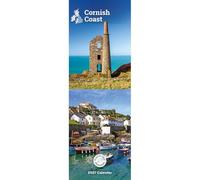 Carousel Worldwide Cornish Coast - Calendario de pared delgado 2027, calendario de 12 meses, fotografía costera de Cornwall