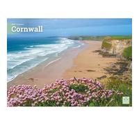 Carousel Worldwide Cornwall Calendario de pared 2027, formato A4, calendario mensual de 12 meses, fotografía de Cornwall a todo color