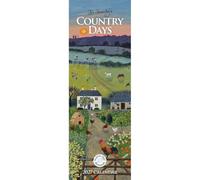 Carousel Worldwide Country Days by Jo Grundy 2027 - Calendario de pared delgado, calendario de 12 meses, ilustraciones de la vida rural