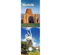 Carousel Worldwide Norfolk - Calendario de pared delgado 2027, calendario de 12 meses, fotografía costera y de campo