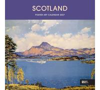 Carousel Worldwide Scotland Poster Art - Calendario de pared 2027, calendario de 12 meses, pósteres de viaje escoceses vintage