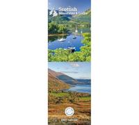 Carousel Worldwide Scottish Mountains & Lochs - Calendario de pared delgado 2027, calendario de 12 meses, paisaje dramático de las tierras altas