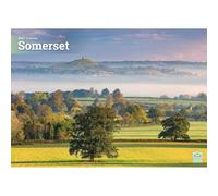 Carousel Worldwide Somerset - Calendario de pared 2027, formato A4, calendario mensual de 12 meses, fotografía escénica de campo