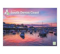Carousel Worldwide South Devon Coast - Calendario de pared 2027, formato A4, calendario mensual de 12 meses, fotografía de paisaje costero