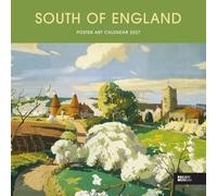 Carousel Worldwide South of England Poster Art - Calendario de pared 2027, calendario de 12 meses, obra de arte clásica de viaje