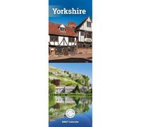 Carousel Worldwide Yorkshire - Calendario de pared delgado 2027, calendario de 12 meses, paisajes escénicos del condado