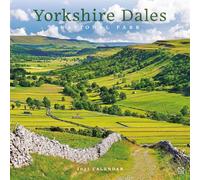 Carousel Worldwide Yorkshire Dales National Park Calendario de pared cuadrado 2027, calendario de 12 meses, paisajes del parque nacional