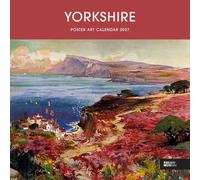 Carousel Worldwide Yorkshire Poster Art - Calendario de pared 2027, calendario de 12 meses, pósteres clásicos de viaje de Yorkshire