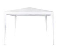 Aktive Square Gazebo Plastic 300x300x250 Cm Blanco