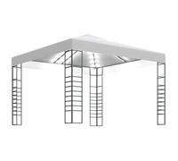 vidaXL Carpa Cenador de Jardín con Tira de Luces 3x3 m Carpa Parasol Color Antracita, Blanco, y mas