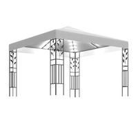 Carpa Cenador De Jardín Con Tira De Luz Led 3x3 M Blanco Vidaxl
