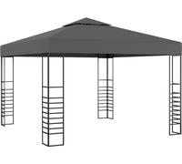 Carpa cenador de jardín gris antracita 3x3 m