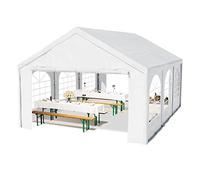 Carpa de Fiesta 3x6 m Carpa para Fiestas Carpa de Lona PE 450 N Carpa de jardín Carpa para Fiestas Blanca Impermeable