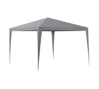 Carpa pabellón para jardín wedau metal 300 x 300 x 255 cm gris oscuro [casa.pro]