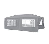 Carpa pabellón para jardín wedau metal 600 x 300 x 255 cm gris oscuro [casa.pro]