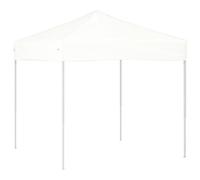 Carpa Plegable Blanco 2x2 m Gazebo | Tela Oxford 210D, marco de acero, resistente al agua, para camping y jardín