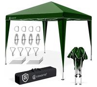 Carpa plegable Capri verde 3x3m impermeable jardín