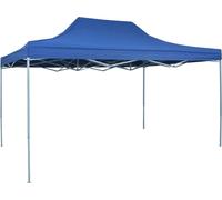 Carpa plegable profesional acero azul 3x4 m